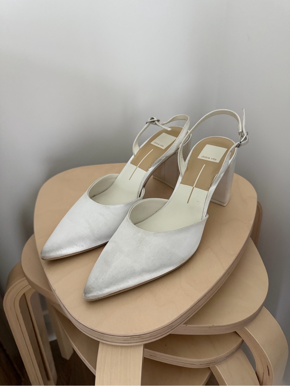 Dolce Vita Carel High Heels True White Satin